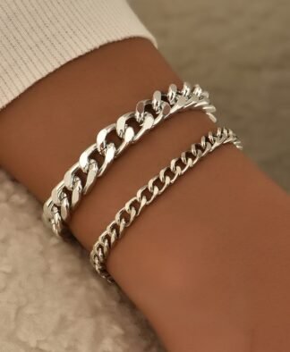 Bracelet chaine gourmette femme