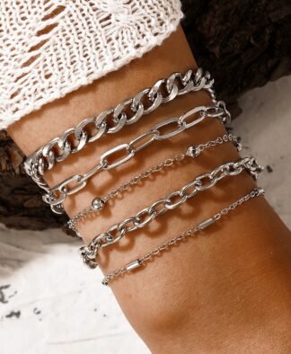 Bracelets maille Gourmette argent