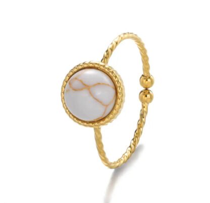 Bague pierres tendance