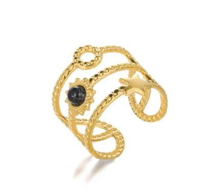 Bague tendance 2024- Bague Boheme etoile