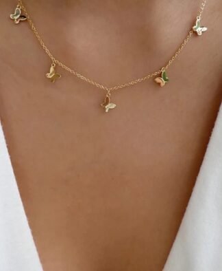 Collier a moins de 10 euros- pendentifs Papillon