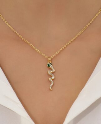 Collier a moins de 10 euros- serpent strass